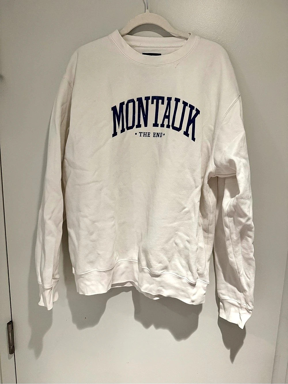 Montauk The Ends sweatshirt in White Like New
